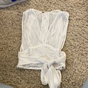 Free People Sheer Tie Back Top